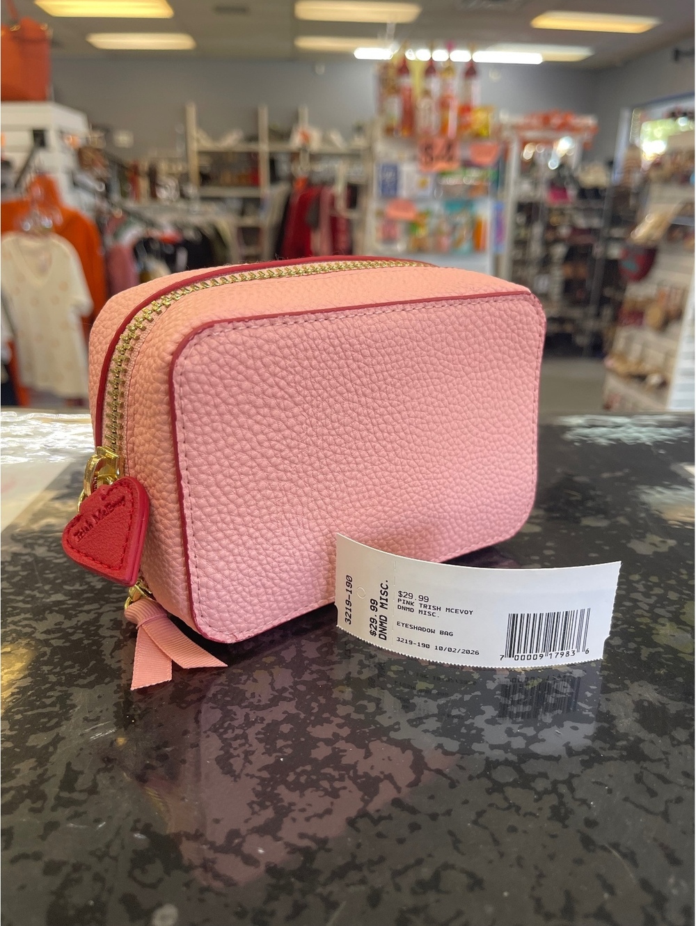 Trish McEvoy Pink Red Heart Power Makeup Planner Case ZipAround 2 Pages